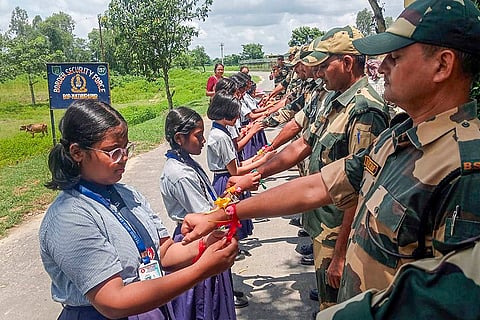 Raksha Bandhan celebration at Mathurapur in Dakshin Dinajpur